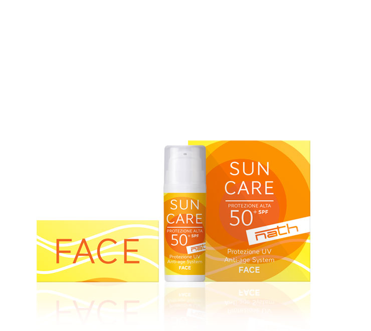 sun care protezione alta 50+SPF face